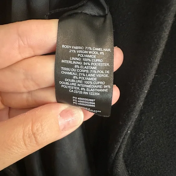 Aritzia Babaton Charcoal Slouch Coat - Picture 3 of 3